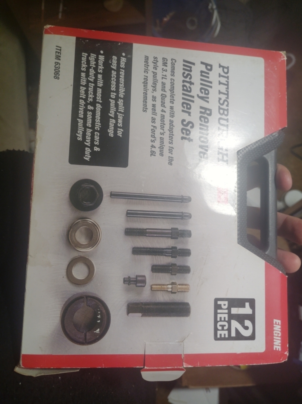 Pittsburgh Black and Silver Pulley RemoveInstallerHardware Removal/Installer Set